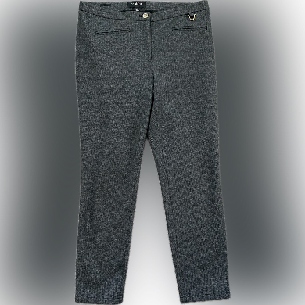 Talbots Petites Dalton Skinny Ankle Houndstooth - Size 6P